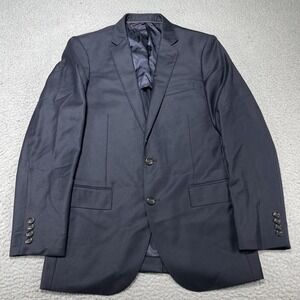 J.Crew Suit Jacket Mens 38R Blue Ludlow Loro Piana Super 130s Wool Blazer